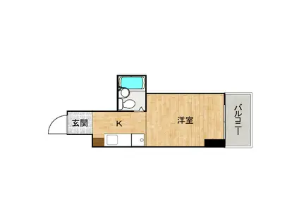 アルティメイトBUILDING光南 THE TOWER(ワンルーム/12階)の間取り写真