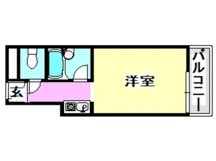 ハイム白山(1K/1階)の間取り写真