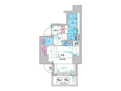 ジェノヴィア本所吾妻橋III(ワンルーム/10階)の間取り写真