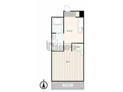 PICASSO(1K/6階)の間取り写真