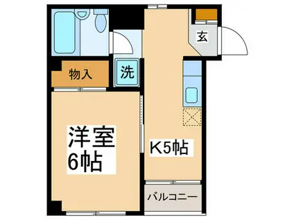 エクセルハイツ(1K/3階)の間取り写真