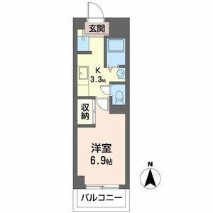 ラ・本郷(1K/2階)の間取り写真