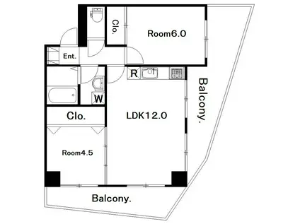 ペリドット(2LDK/3階)の間取り写真