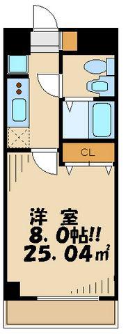 レジディア桜上水(1K/2階)の間取り写真