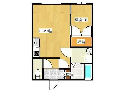 グランモア平佐(1LDK/2階)の間取り写真