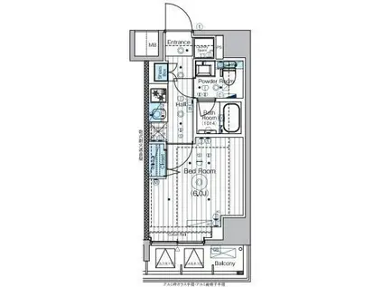 MAXIV横浜吉野町TRE(1K/7階)の間取り写真