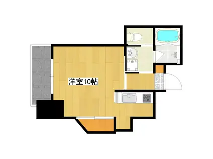 アムールM.36(ワンルーム/10階)の間取り写真