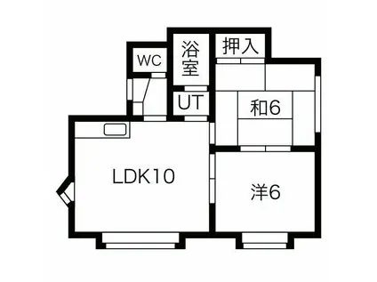 ファミール新川10(2LDK/2階)の間取り写真