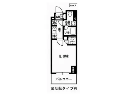 レジディア杉並方南町(1K/4階)の間取り写真