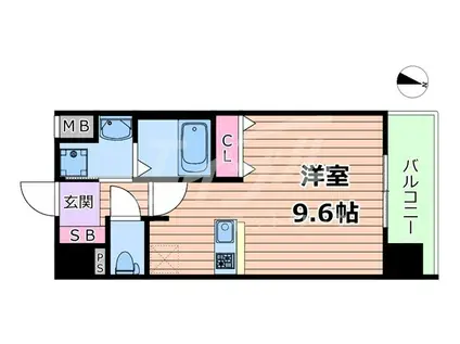 ララプレイス新大阪エルディー(ワンルーム/11階)の間取り写真