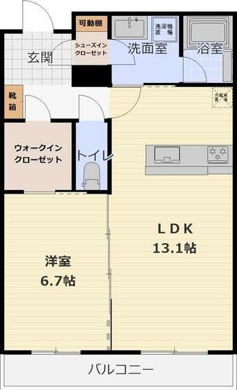 シャーメゾン プロープル(1LDK/3階)の間取り写真