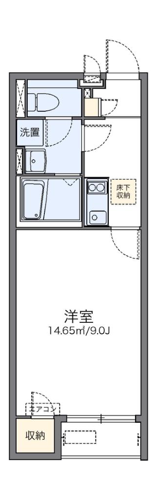 レオネクスト藤井寺(1K/1階)の間取り写真