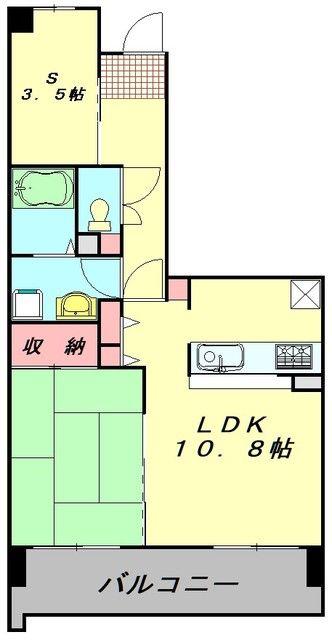 TS GARDEN 清瀬(1SLDK/2階)の間取り写真