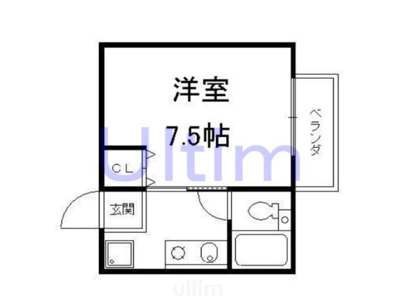 MANZOハウス(1K/2階)の間取り写真