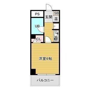 キングスコート今池(1K/5階)の間取り写真
