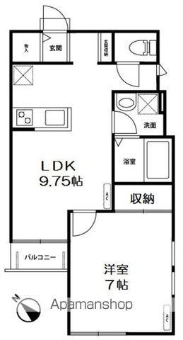 BELLEFIORE(1LDK/2階)の間取り写真