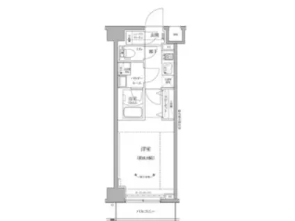 リルシア グランデ 川崎(1K/5階)の間取り写真