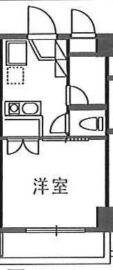 メゾンドプランタン(1K/1階)の間取り写真