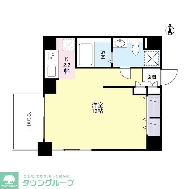 ステラメゾン恵比寿(1K/4階)の間取り写真