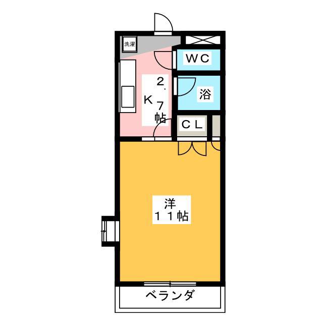 SOPHIA江戸橋(1K/4階)の間取り写真