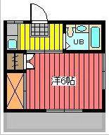 ホームズ領家(1K/1階)の間取り写真