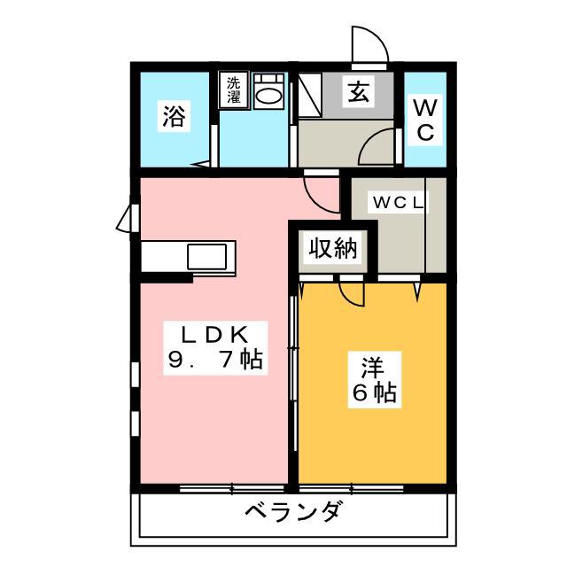保土ヶ谷農牧ヒルズ1号館(1LDK/1階)の間取り写真