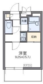 レオパレスコントワール御影石町(1K/2階)の間取り写真
