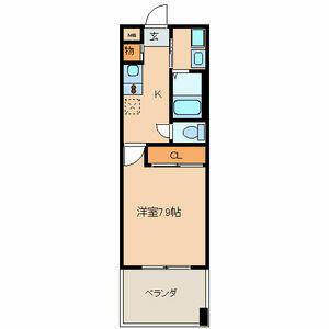 ソラレガーロ成城(1K/5階)の間取り写真