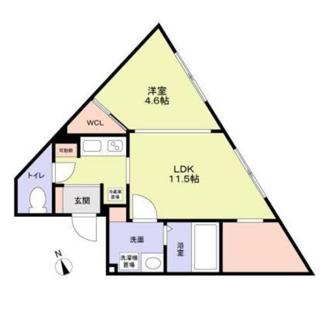 P2 FUSSA(1LDK/2階)の間取り写真