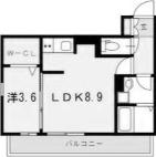 グレイド(1LDK/3階)の間取り写真