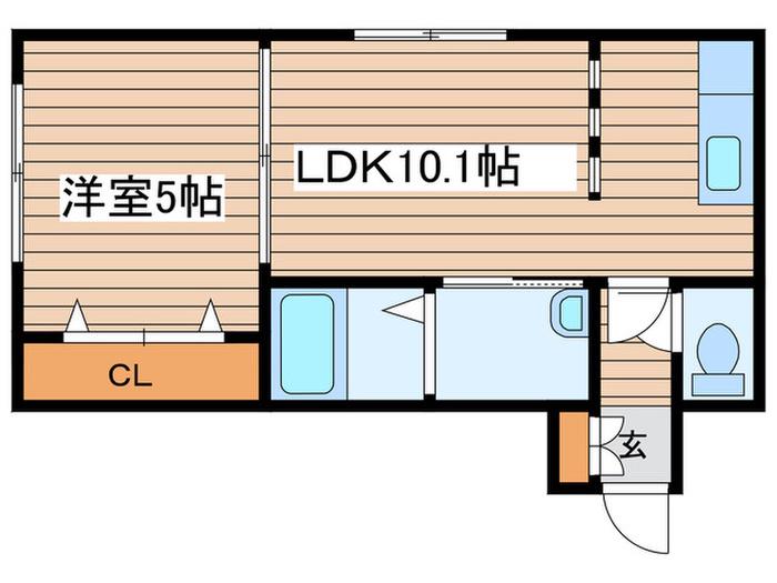 ALTAIR27(1LDK/1階)の間取り写真