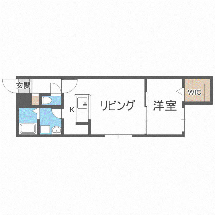 VILLA LIISA(1LDK/1階)の間取り写真