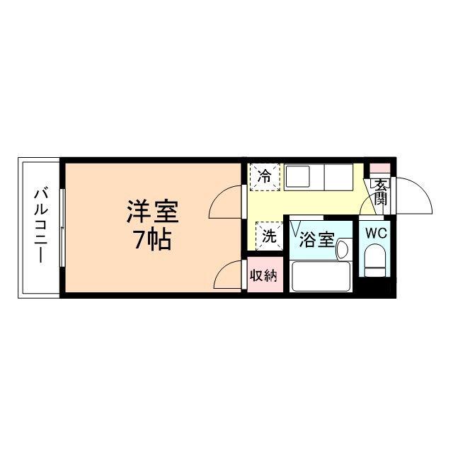 ウィーンズ牛島(1K/2階)の間取り写真