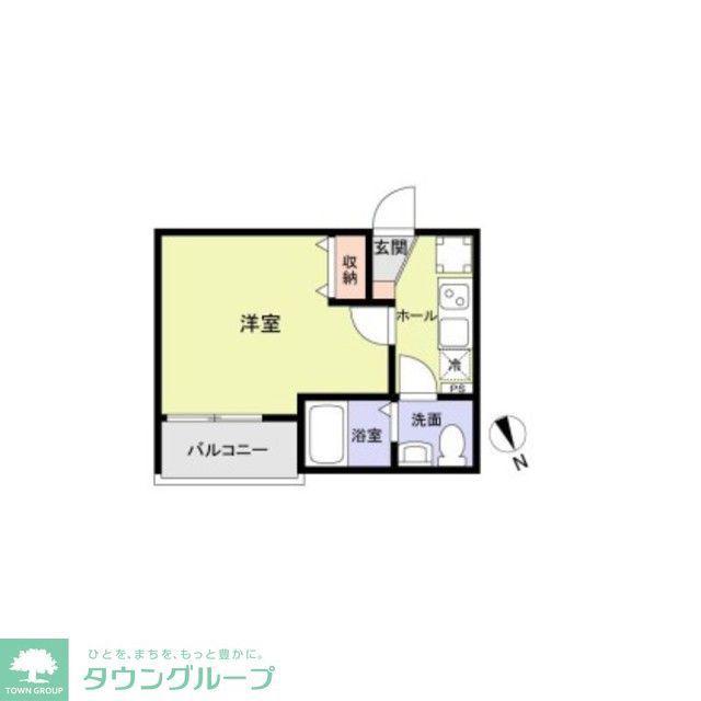 レイズ志木(1K/3階)の間取り写真