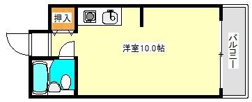 FM NAKAZAKIII(ワンルーム/7階)の間取り写真
