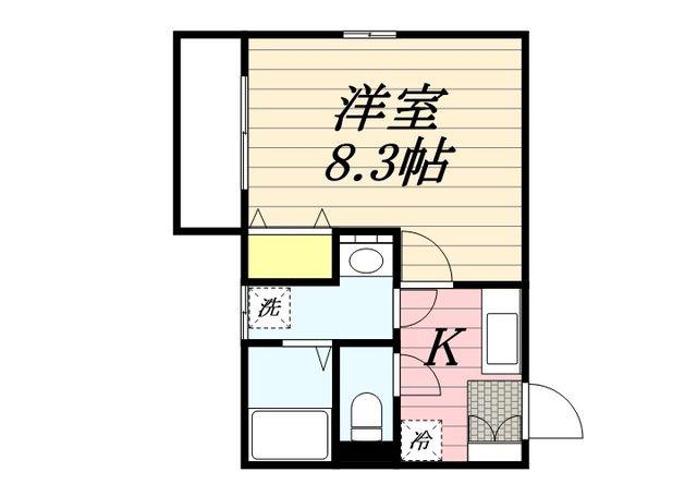 リブレア津福本町A棟(1K/1階)の間取り写真