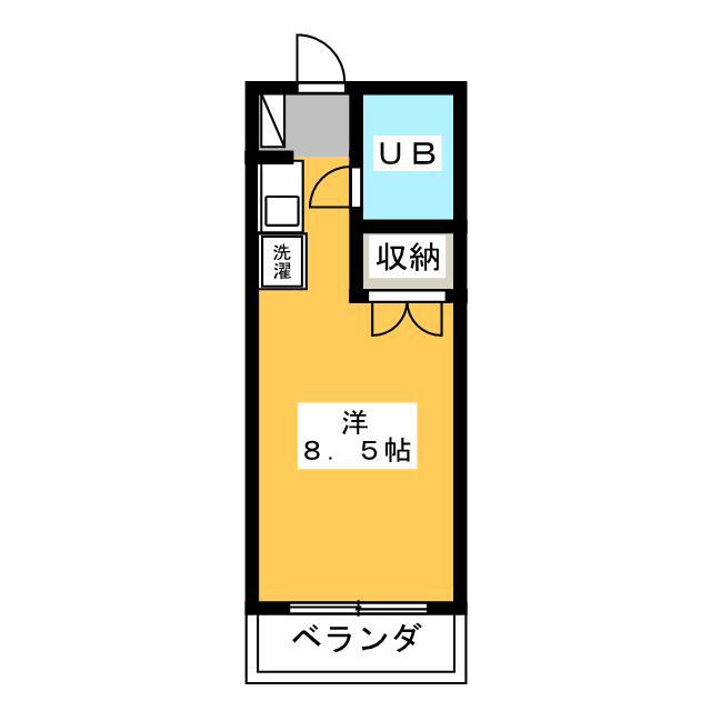 INT21(ワンルーム/1階)の間取り写真