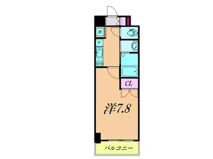 アルマトーレ(1K/2階)の間取り写真