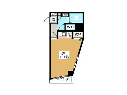 BERGE TOHKO(ワンルーム/6階)の間取り写真