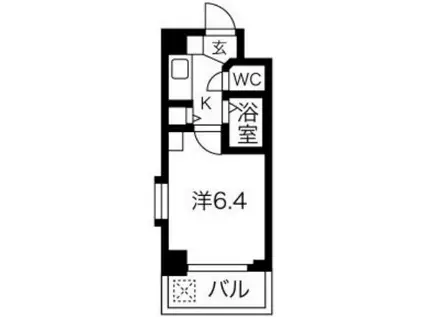 FR.IMP大阪三国(1K/6階)の間取り写真