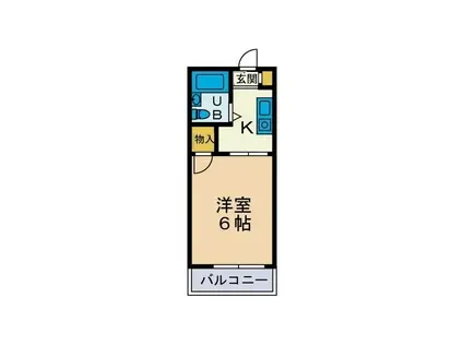 パストラール(1K/2階)の間取り写真