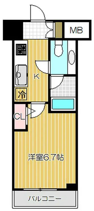 KDXレジデンス戸越 6階階 間取り