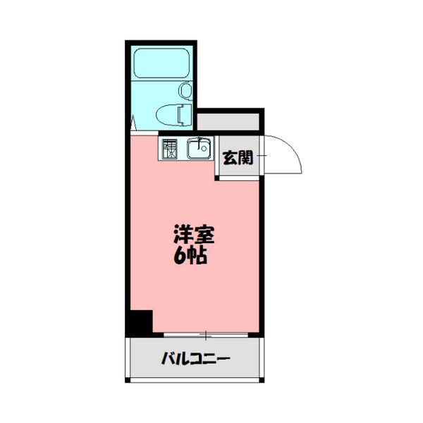 スパーク千林大宮(ワンルーム/4階)の間取り写真