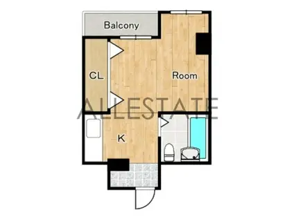 エクセレンス樹羅(1K/4階)の間取り写真