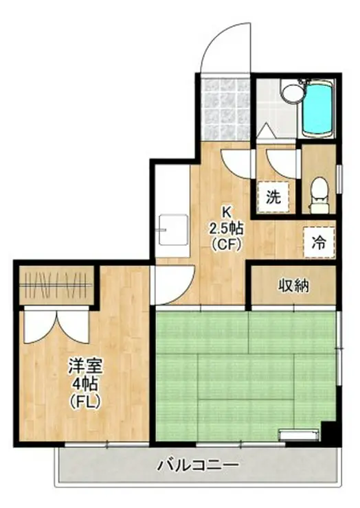 第1UAマンション 5階階 間取り