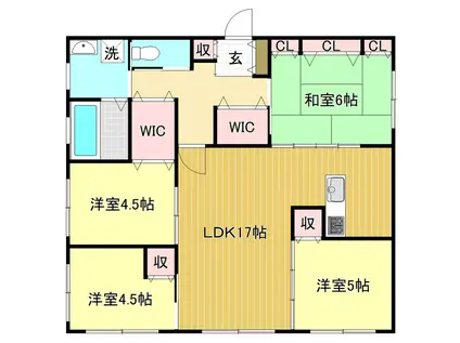 エストゥディオY(4LDK/1階)の間取り写真