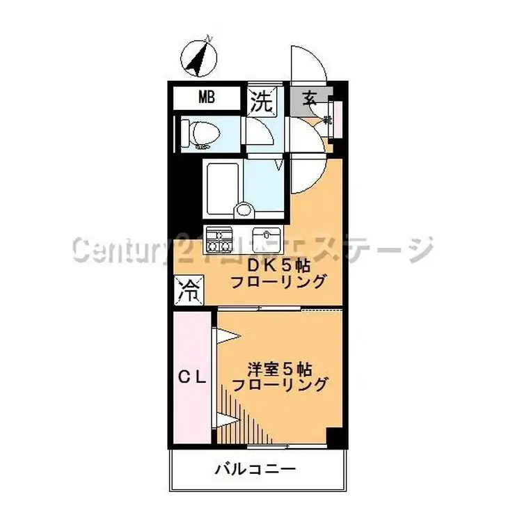 シャンボール旗の台 8階階 間取り