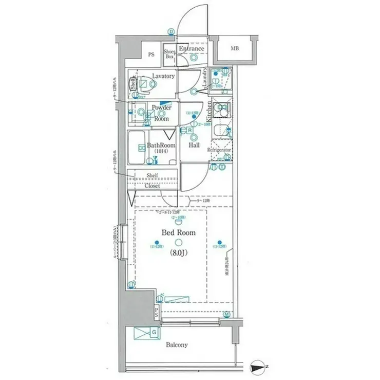 グランシアタワー亀戸 9階階 間取り