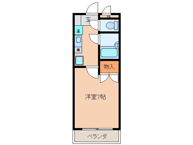 プルミエ熱田(1K/1階)の間取り写真