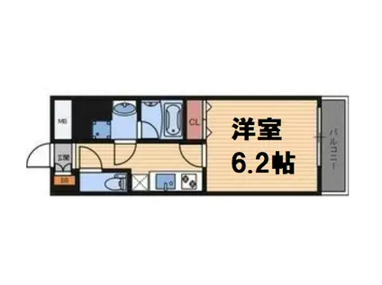 KANOACIA(1K/4階)の間取り写真